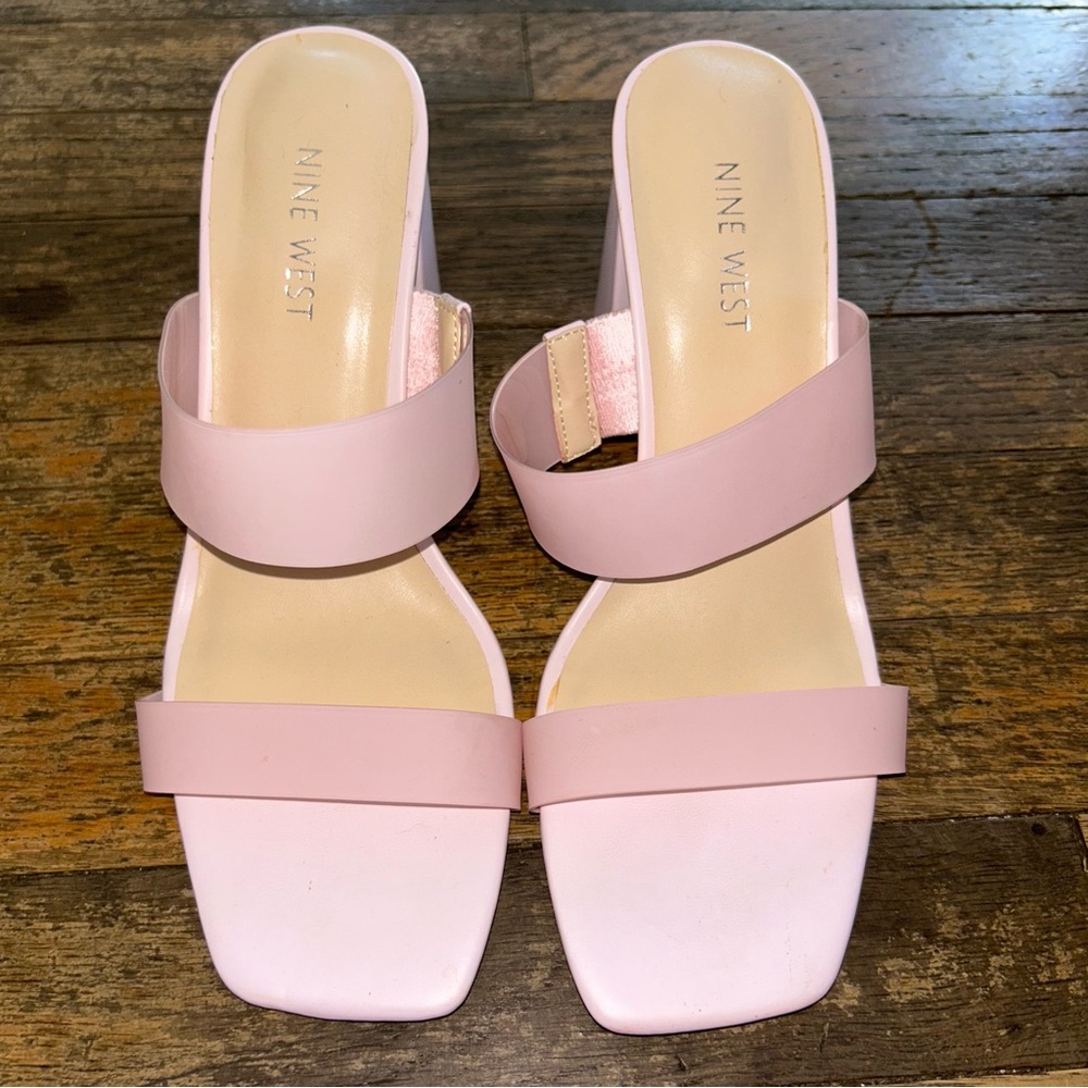 Nine West Women’s 8 1/2 Gya Semi-Opaque High-Heel Mule Sandals